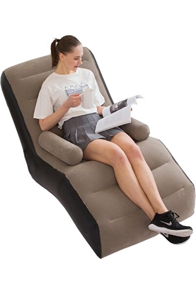 AZAF Inflatable Lazy Sofa Chair Foldable Lounge Chair with Armrests for Living Room Bedroom Office