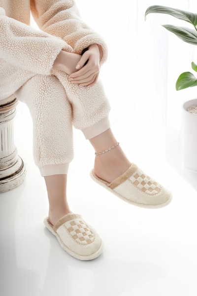 Modafırsat Γυναικείες παντόφλες εσωτερικού χώρου, βελούδινες που πλένονται, με επένδυση από μαλλί, παντόφλες από γούνα, πακέτο προσφοράς για επισκέπτες, παντόφλες νύφης