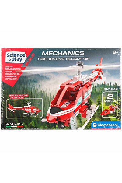 CLEMENTONI Bilim ve Oyun: Mechanics Firefighting Helikopter 75075