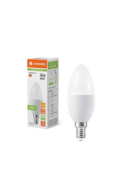 Osram Ledvance Ledvance 4,9W Dimmer Edilebilir E14 Sarı Işık Led Mum Ampül 40...