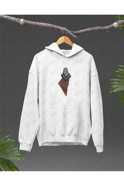 Nulivez هودي كبير الحجم مطبوع بتصميم فلسطيني عالي الجودة للجنسين