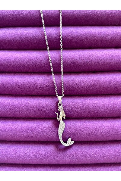 ACQUA BELLA 925 Ayar Gümüş Kaplama Deniz Kızı Figürlü Kolye – Yeni Sezon, Öze...