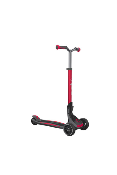 Globber Ultimum Foldable Adjustable Kids Scooter – 3 Wheel Ride On – New Red