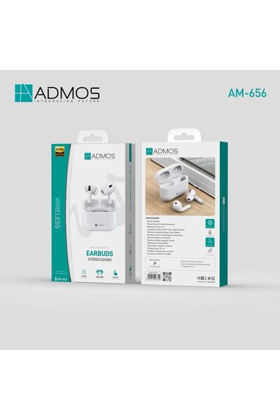 ADMOS AM-656 Wireless Headphones | Powerful Bass with Hi-Res Audio | Lightweight and Comfortable Design