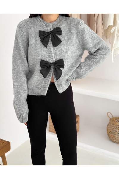 fiolin Bow Detailed Knitwear Cardigan