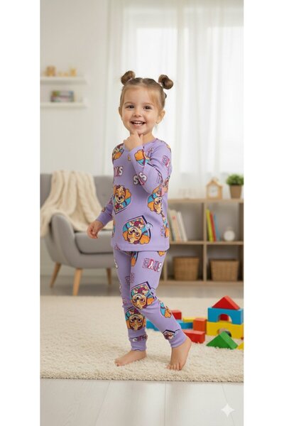 Yalçınoğlu Kids Σετ πιτζάμες για κορίτσια I Μακρυμάνικα άνετα ρούχα για το σπ...