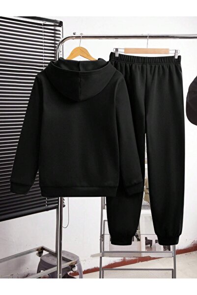 Velostra Daily Backwoods Printed 3 Thread Comfortable Winter Thick Bottom Top Hooded Sweatshirt Set