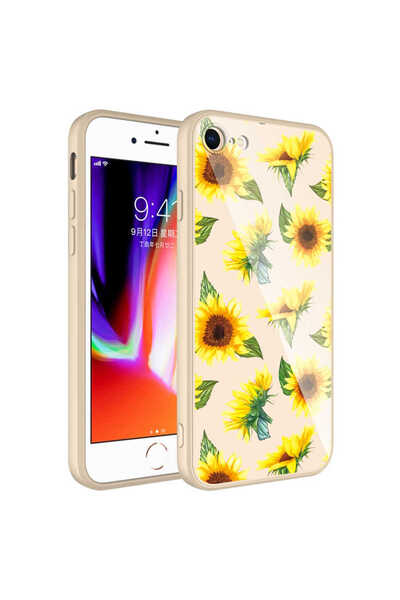 Khayra iPhone Se 2022 Compatible Camera Protected Patterned Hard Silicone Khyr Epoxy Case-No2
