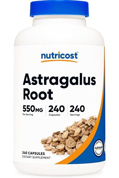 Nutricost كبسولات استراغالوس ٥٥٠ ملغ، ٢٤٠ كبسولة - خالية من الكائنات المعدلة ...