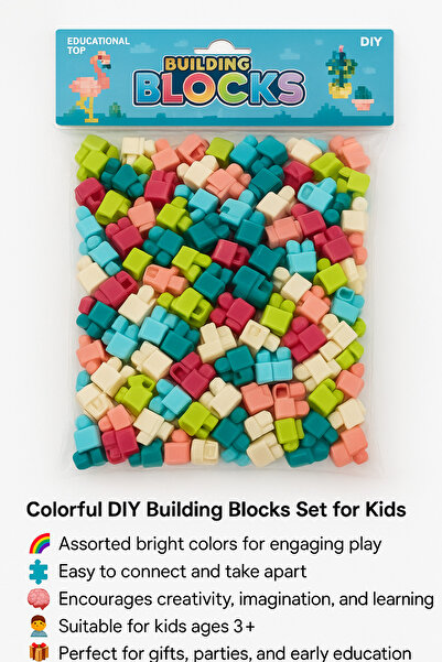 TSUMAB Colorful DIY Building Blocks Set for Kids
