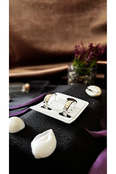 XUPING JEWELRY Xuping Gümüş Renk Paslanmaz Çelik Halka Küpe