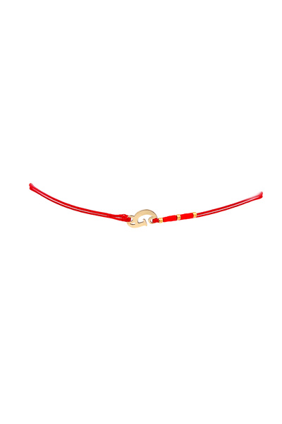Ermara Jewelry Bratara cu initiala „G” din aur 14 K