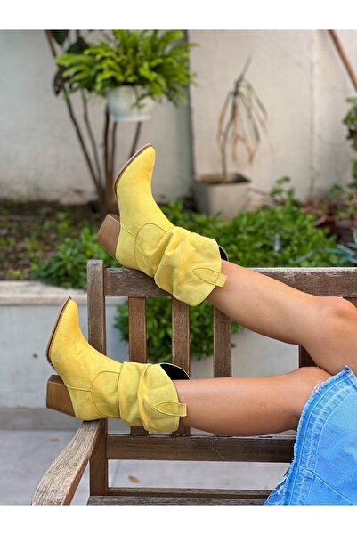 BERFONA ТОКІО ЖОВТИЙ СУЕТ 6 СМ КАБЛУК ДАЛЛАС БОТ БОТТІЕ