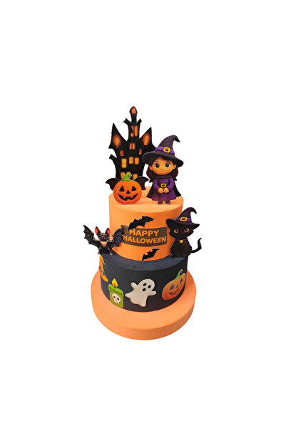 Bp Bizden Pastacılık 2 Katlı Halloween Maket Pasta – Cadılar Bayramı Partisin...