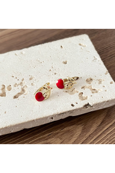 ATELİER GİZEM Xuping kararmaz gold çelik çocuk küpesi