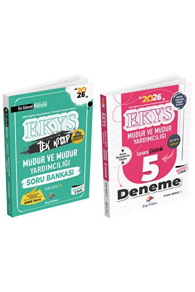 Genel Markalar Dizgi 2026 MEB EKYS Müdür ve Yardımcılığı Soru Bankası + 5 Den...