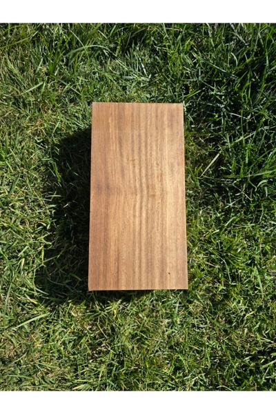 F&S WoodArt Iroko 30 X 12.5 X 9.5 cm Diy! Hobby DIY Wood Carving Lathe Cutting Board 1 Piece Wiped Clean Timber