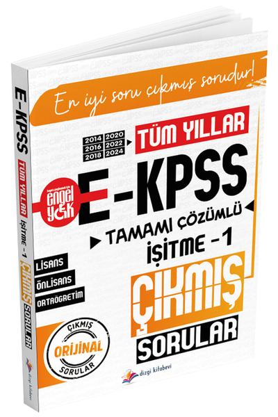 Genel Markalar 2026 EKPSS İşitme-1 Çıkmış Sorular Tüm Yıllar Çözümlü 2014-2024