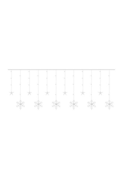 Evelise Εγκατάσταση φωτιστικού κουρτίνας, μοτίβο αστεριού, πολύχρωμο, 8 λειτο...