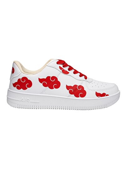 MECH BUTİK Pantofi sport unisex alb cu imprimeu Akatsuki