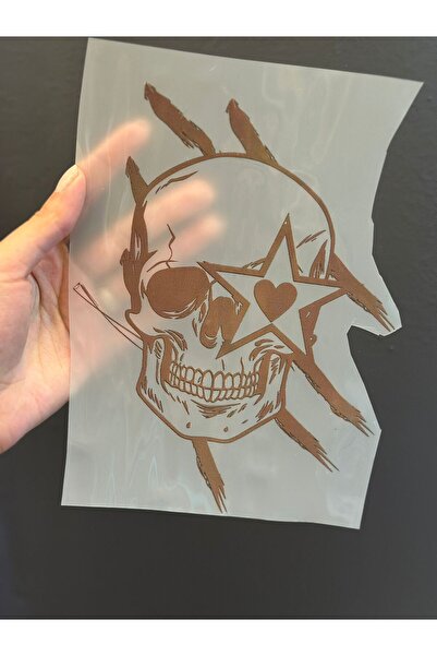 Gönülden Tasarım ARMA DE IMPRIMARE TRANSFER CU CAP SEC MARO, ALEATA LA FIER, 20X16 CM