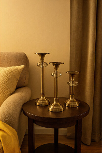 AbajurAksesuar ESKİTME 3 LÜ MUMLUK