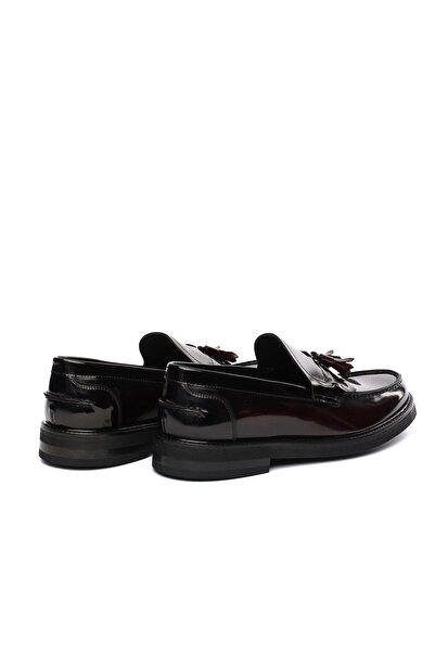 Greyder 64729 Bordo Açma Hakiki Deri Erkek Loafer Ayakkabı