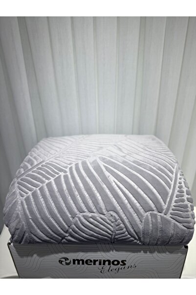 Merinos ELEGANS EMBOS GRİ ДВОМІСНЕ КОВДРА