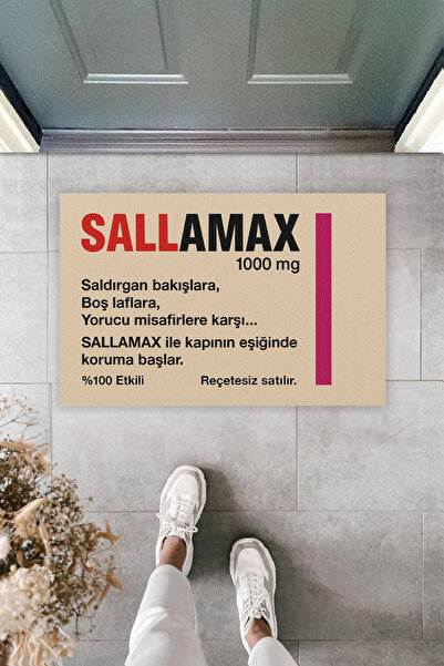 Dormot Modern Digital Printing Doormat - Fun Humor Sallamax Door Front Mat 70X45Cm