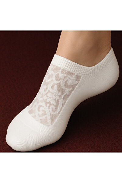 TChic Floral Tulle Detailed Ballerina Socks