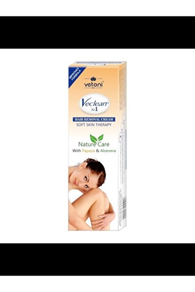 Vetoni كريم إزالة الشعر VeClean رقم 1 لعلاج البشرة الناعمة بالبابايا والألوفيرا (عبوة من 12 قطعة)