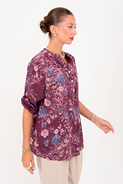 Park Moda 15455F-98 ΠΟΥΚΑΜΙΣΟ ΜΕ ΣΧΕΔΙΟ ΣΚΟΥΡΟ ΛΟΝΤ