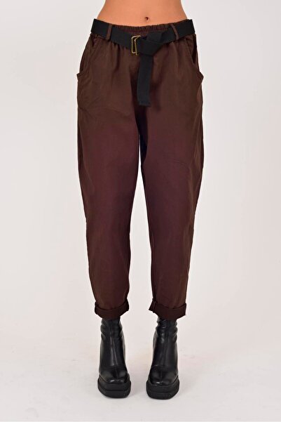 Park Moda 8600 Belt-Detail Jogger Gabardine Pants