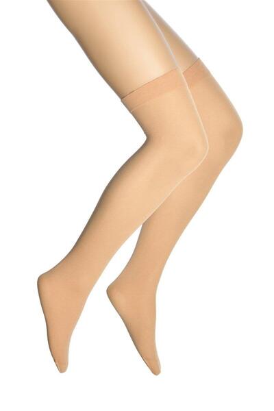 Işşıl Teacher Medium Thick Elastic 40 Denim Socks Without Garter Belt