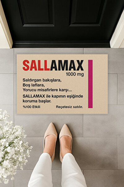 Dormot Modern Digital Printing Doormat - Fun Humor Sallamax Door Front Mat 70X45Cm