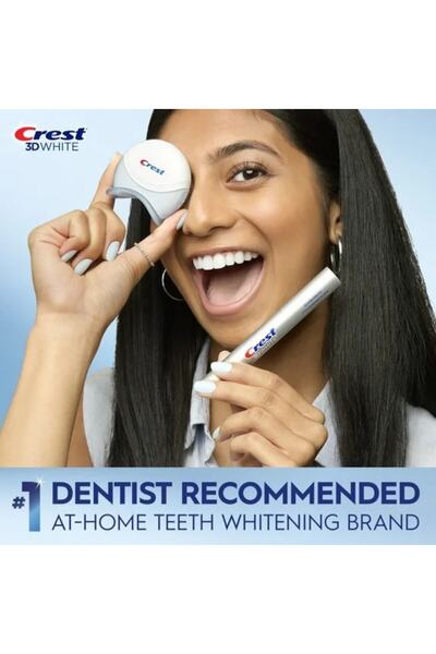 CREST Kit Teeth Whitening, Crest, 3D White, Easy‑to‑Use Pen & Light