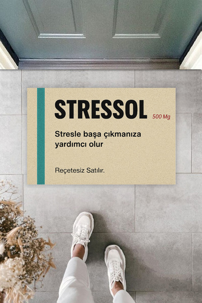 Dormot Modern Digital Printing Doormat - Fun Humor Stressol Door Front Mat 70X45Cm