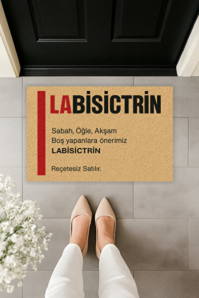 Dormot سجادة مدخل حديثة مطبوعة رقميًا - سجادة مدخل ميزام لابيسكتيرو مقاس 70×45 سم