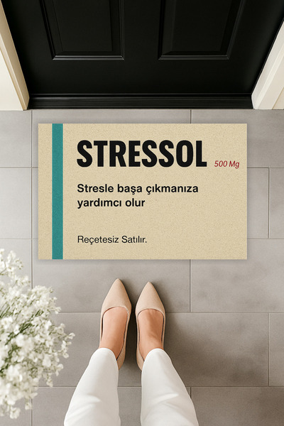 Dormot Modern Digital Printing Doormat - Fun Humor Stressol Door Front Mat 70X45Cm