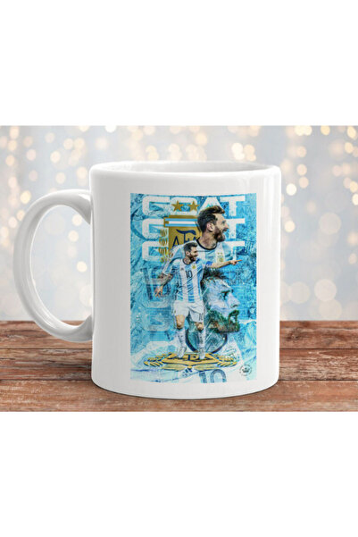 MODA كوب بورسلين مطبوع بتصميم ليونيل ميسي