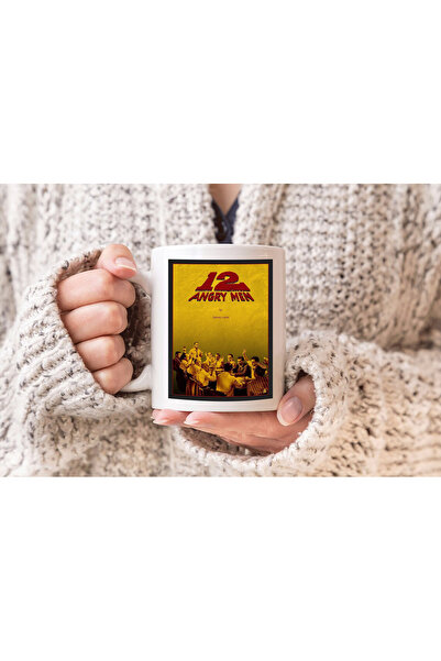 MODA 12 كوب بورسلين مطبوع عليه هدية للرجال الغاضبين