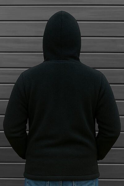 MİLAYS LİFE HOME COLLECTİON Men's Welsoft Lamb Jacket with Pockets, Hood and Zipper