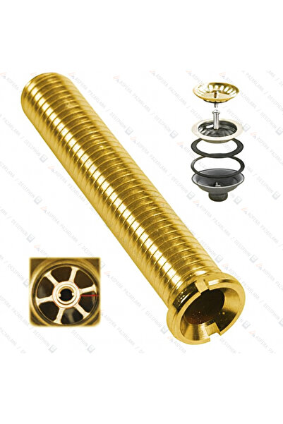 DESIPHON Evye Sifon Vidası 5,5 cm Teka Uyumlu Pirinç Vida Diğer Evyelerle de ...