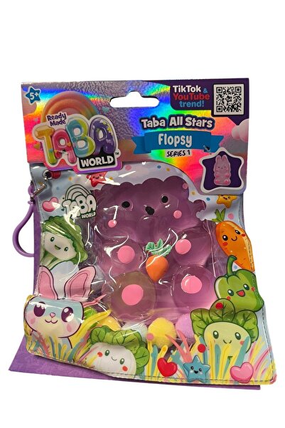 TOYFEST Taba World Flopsy Şeffaf Tavşan Squishy Oyuncak Seri 1 Pom Pomlu ve A...