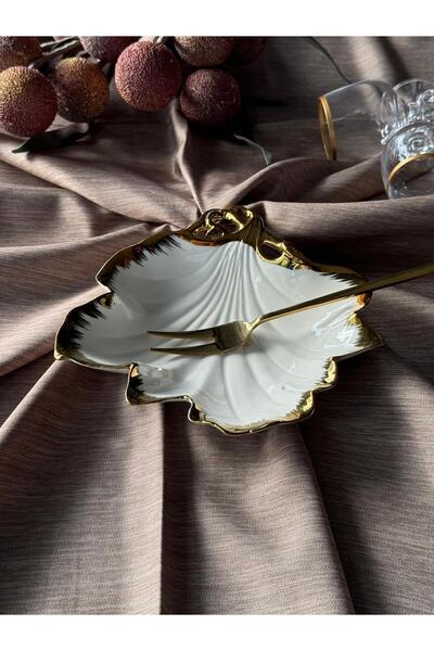 Meri Ev Gereçleri Albero Round Gold Presentation Plate