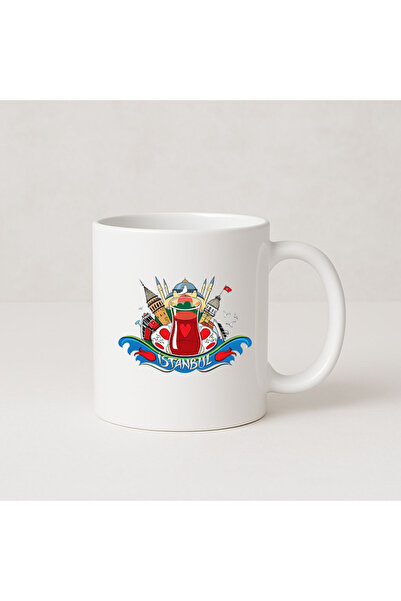 MODA كوب بورسلين هدية مطبوع عليه مدينة اسطنبول
