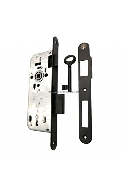 AZİM Özcanlar 40 mm oval ayna SİYAH ekstra oda kapı kilidi