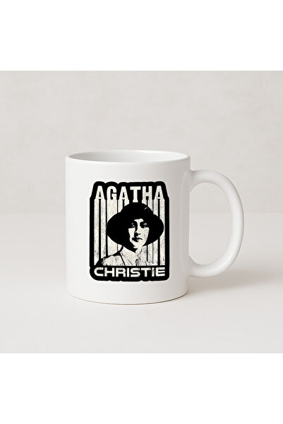 MODA كوب بورسلين هدية مطبوع من أجاثا كريستي