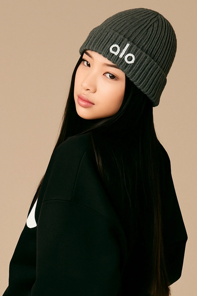 VibeGaia Embroidered Winter Knit Beanie