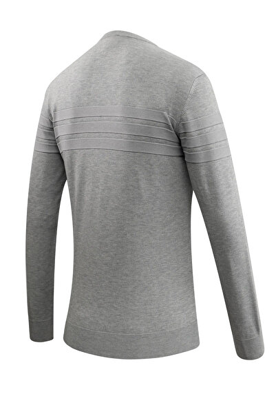 Çizgi Triko Ανδρικό πουλόβερ με λαιμόκοψη με ρίγες κλασικής εφαρμογής